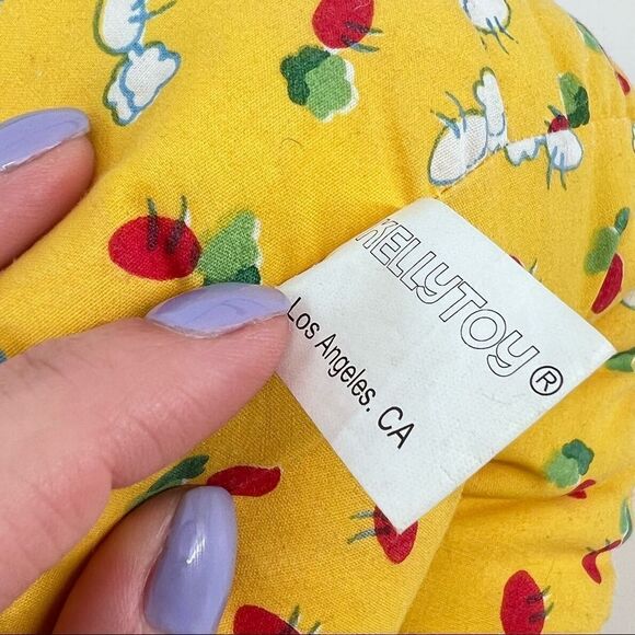 NWT Vintage KellyToy Easter Rabbit Bunny Plush Stuffed stuffie carrots 1997 - Picture 9 of 10